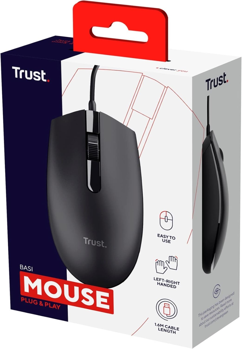 TRUST BASI WIRED MOUSE TRUST BASI WIRED MOUSE